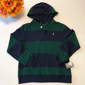 Polo Ralph Lauren Little Boys Striped Mesh Hoodie
